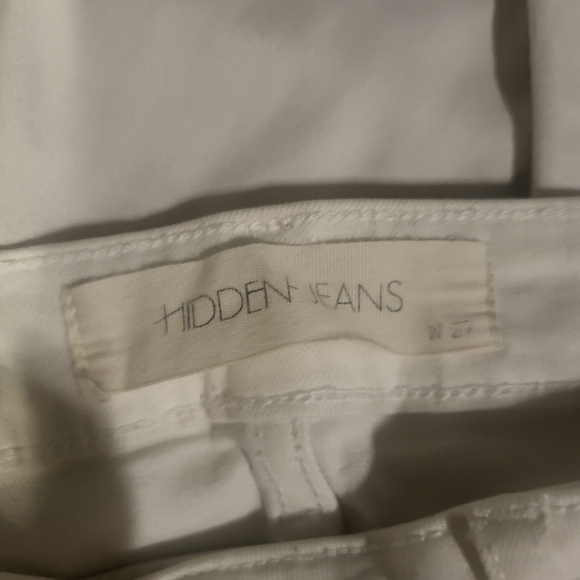 White Jeans Distressed‎ White Denim Size 27 Hidden Brand - Picture 4 of 5
